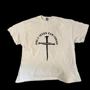 White Shirt Only Jesus Can.